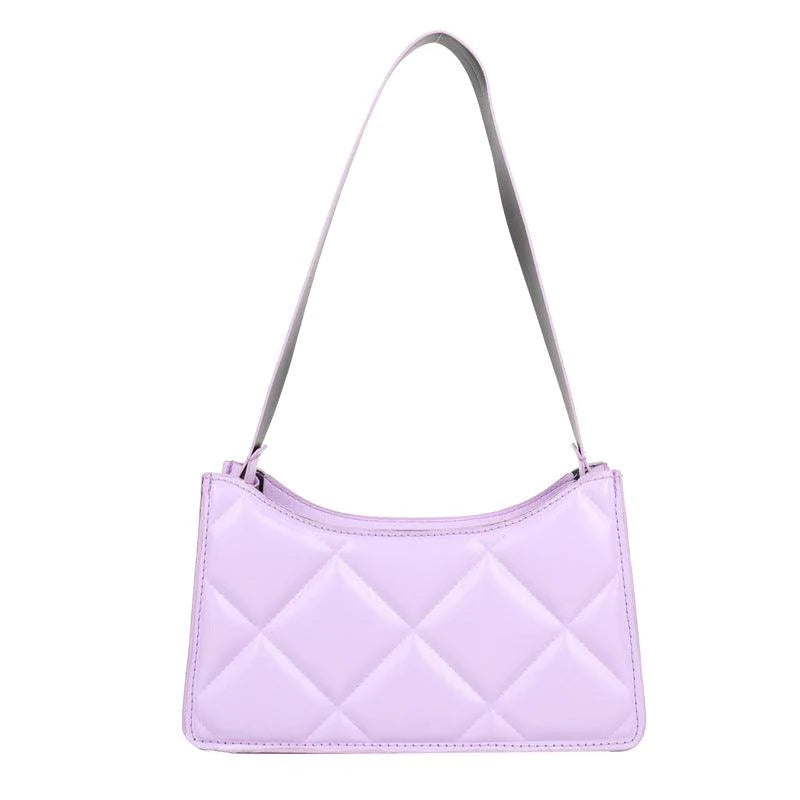 Ladies Bags Shoulder Underarm Bags Diagonal Bags Lingge Casual Small Square Bags - melvincucci