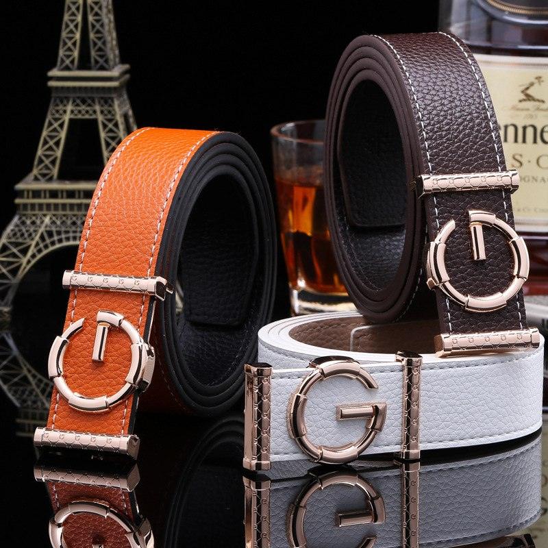Ladies luxury belts cummerbunds for women G buckle Belt Genuine Leather belt Fashion genuine leather men belts buckle - melvincucci