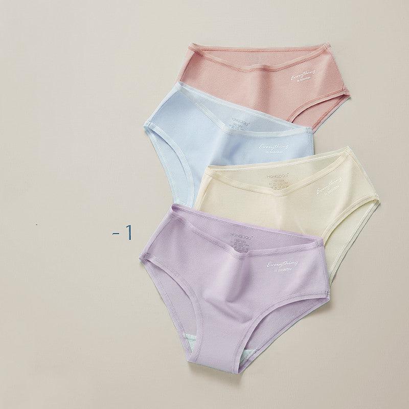 Ladies Mid Waist Underwear Women Pure Cotton - melvincucci