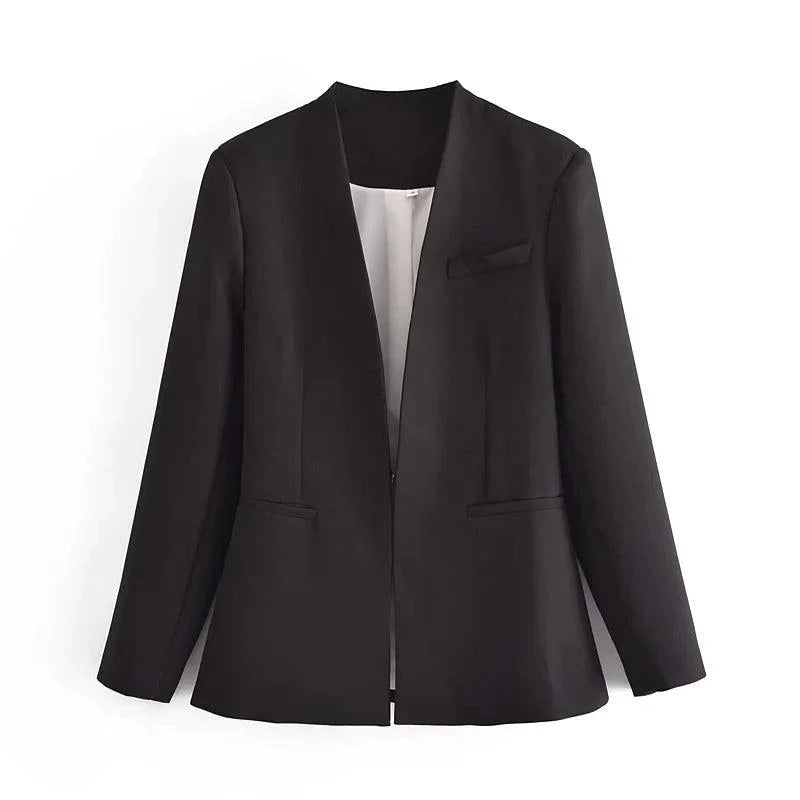 Ladies New Solid Color Suit Jacket Women - melvincucci