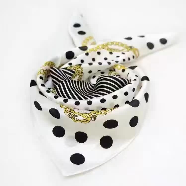 Ladies Scarf Wrapped And Satin Silk - melvincucci