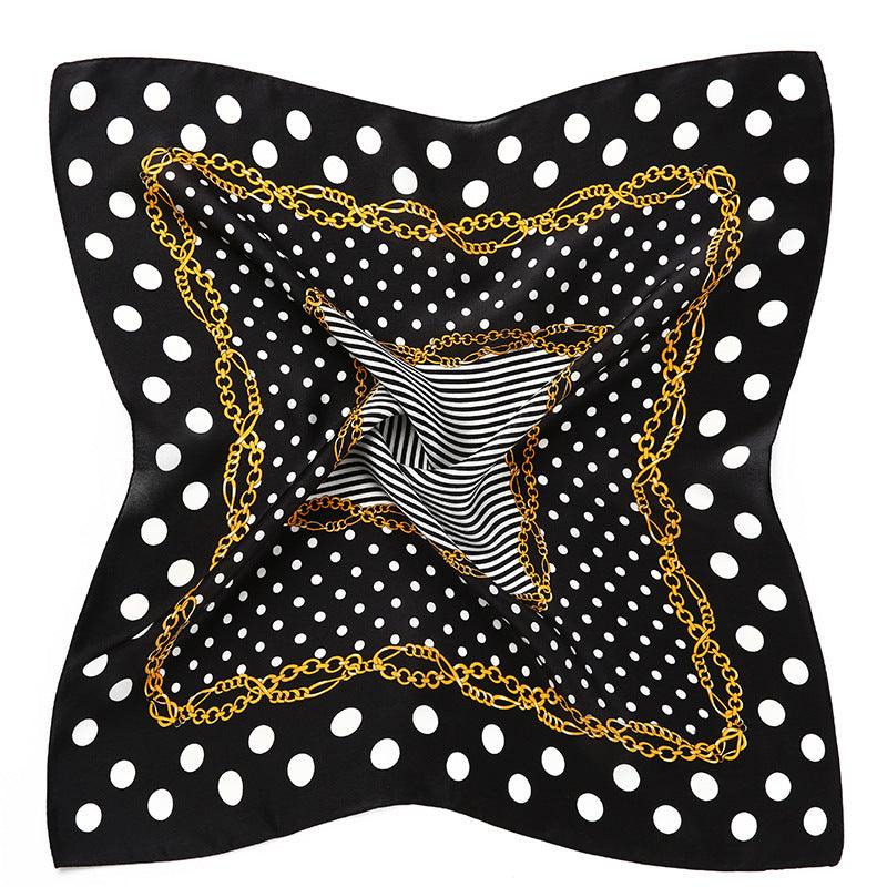Ladies Scarf Wrapped And Satin Silk - melvincucci