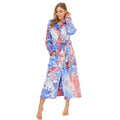 Ladies Tie-dye Flannel Bathrobe Pajamas - melvincucci
