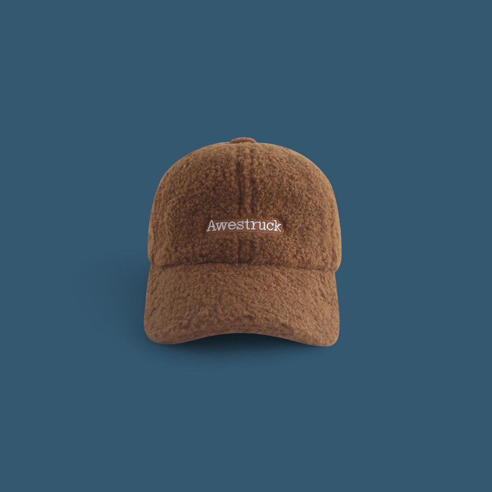 Lamb Wool Alphabet Plush Hat For Men And Women - melvincucci
