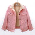 Lamb Wool Thickened Plus Velvet Denim Jacket Women - melvincucci