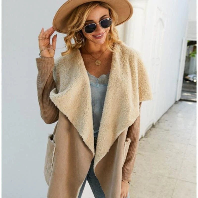 Lapel Coats Faux Fur Woman Dust Coat Short Jacket Female - melvincucci