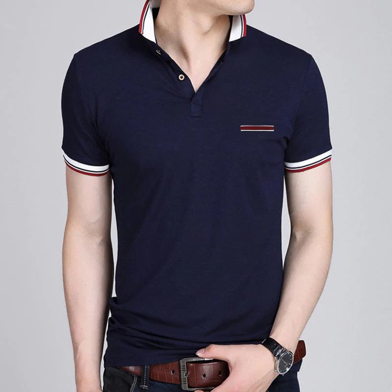 Lapel short sleeve T-shirt men - melvincucci