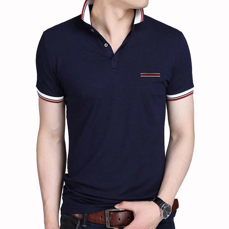 Lapel short sleeve T-shirt men - melvincucci