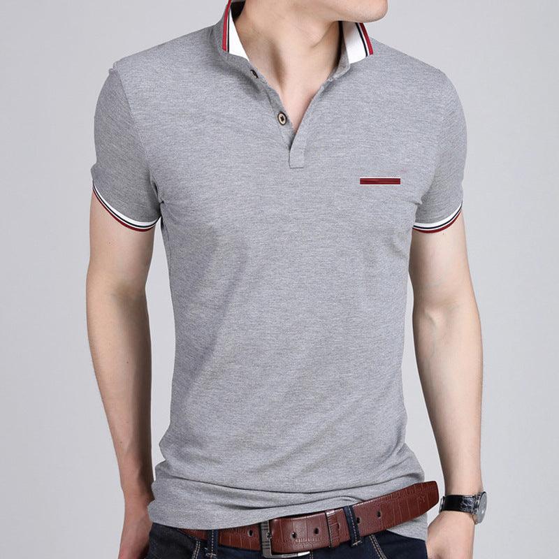 Lapel short sleeve T-shirt men - melvincucci