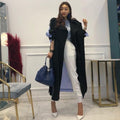 Lapel tie striped trench coat - melvincucci