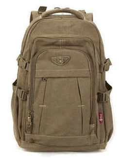 Large Capacity Men And Women Backpack Travel Bag Canvas Bag - melvincucci