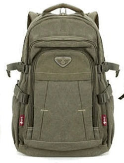 Large Capacity Men And Women Backpack Travel Bag Canvas Bag - melvincucci