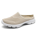 Large Size Fly Woven Half Pallet Shoe Mesh Breathable Cool Drag - melvincucci