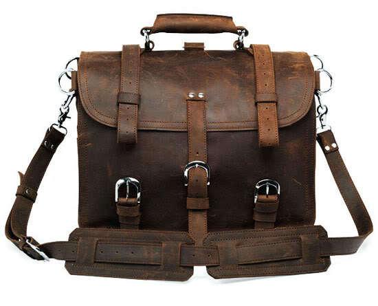 Leather bag leather bag wholesale cool crazy horse men Shoulder Messenger Bag 7072 - melvincucci