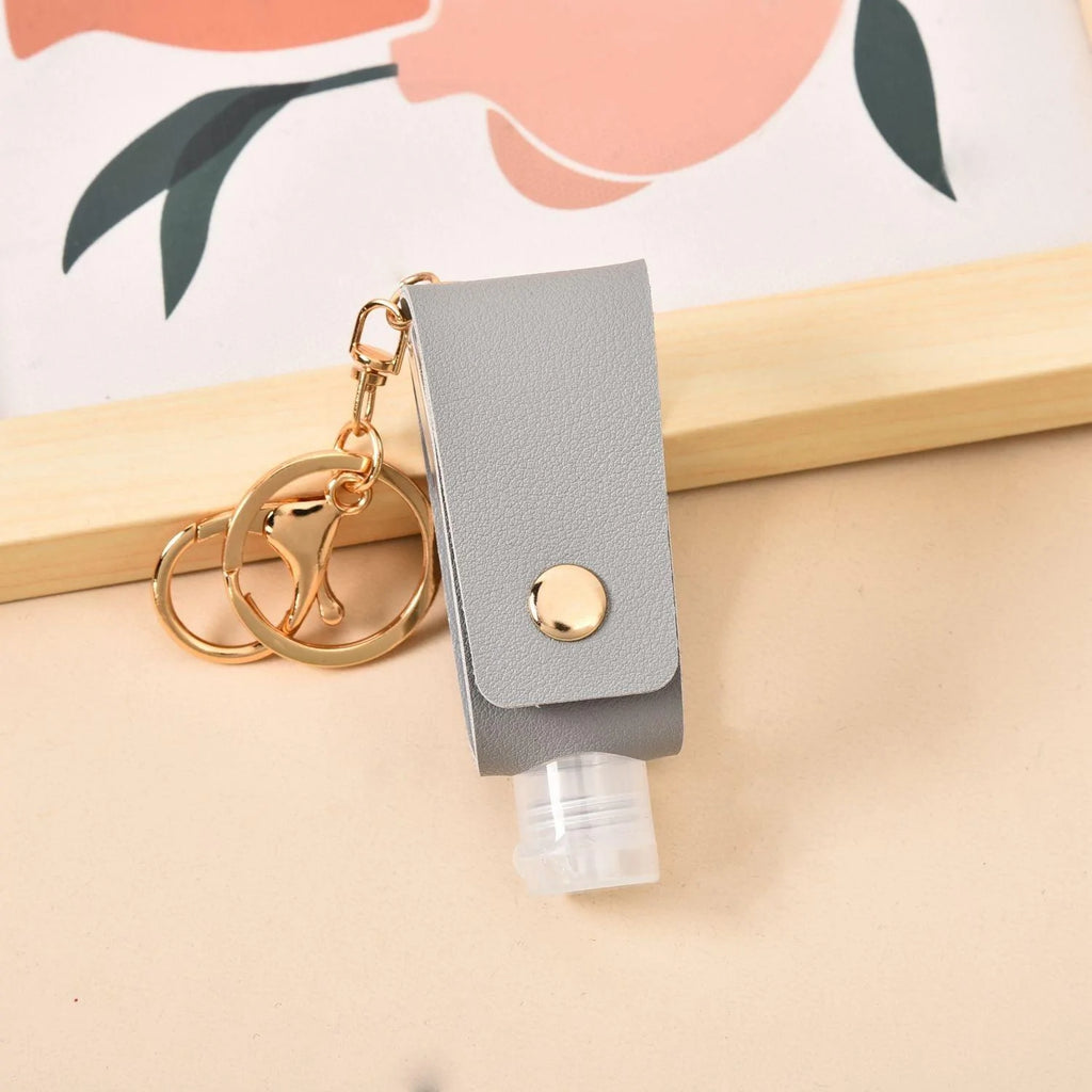 Leather Case Anti-epidemic Small Artifact PU Small Leather Case Key Pendant - melvincucci