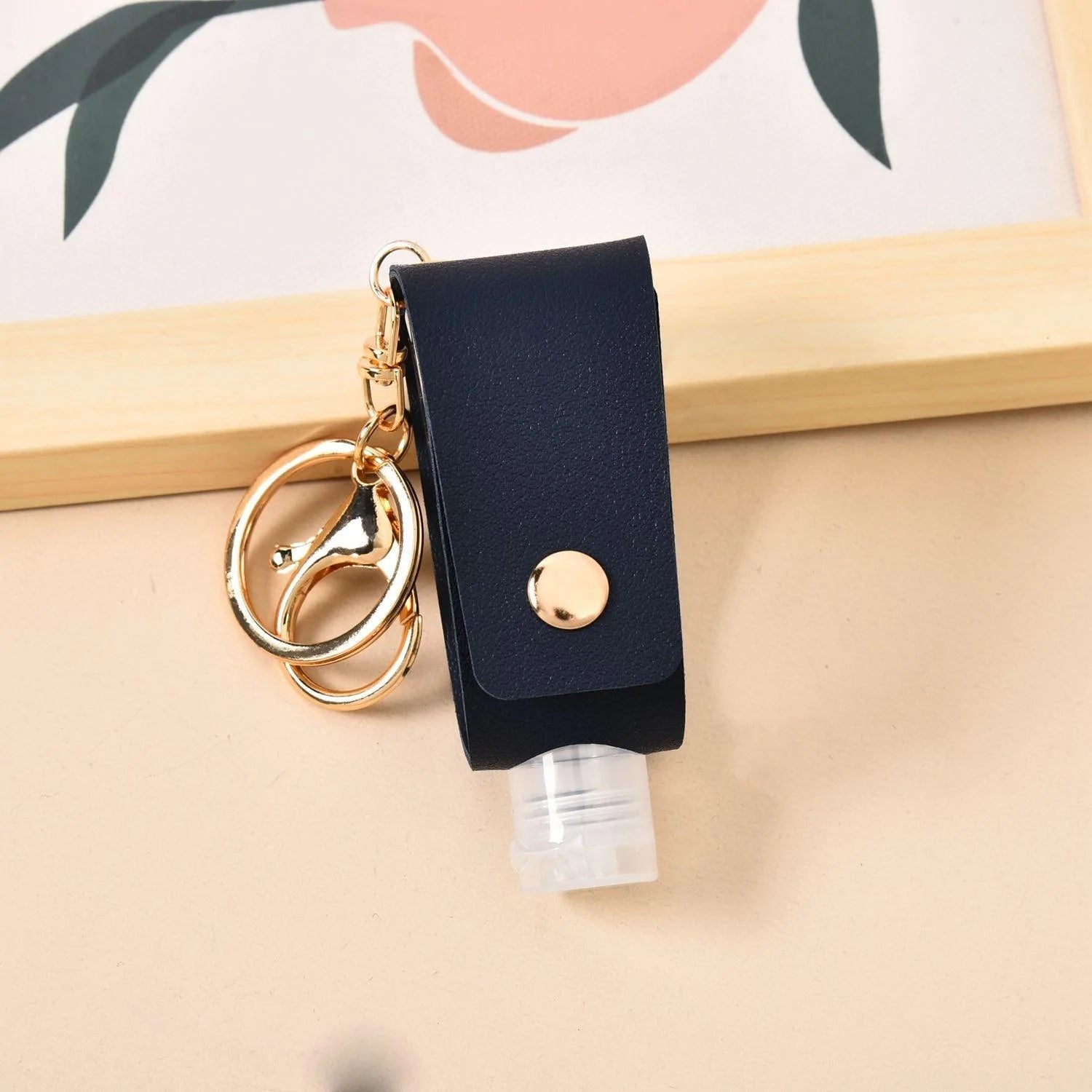 Leather Case Anti-epidemic Small Artifact PU Small Leather Case Key Pendant - melvincucci