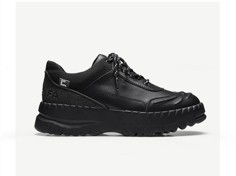 Leather Casual Sports Shoes Increase Leather Shoes Men - melvincucci