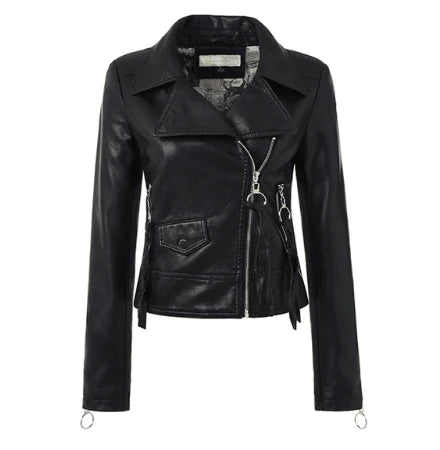 Leather coats Motorcycle Jacket Black Outerwear leather PU Jacket - melvincucci