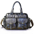 Leather Fashion Business Briefcase Messenger Bag Men - melvincucci