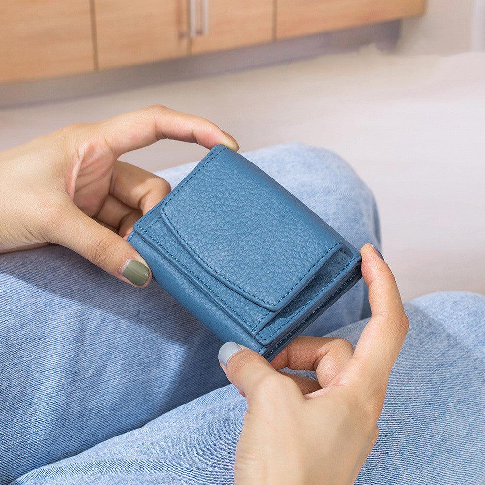 Leather Japanese Mini Short Women Wallet - melvincucci