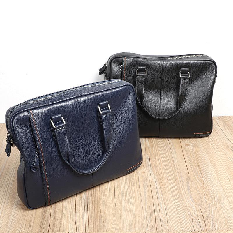 Leather leather handbag for men - melvincucci