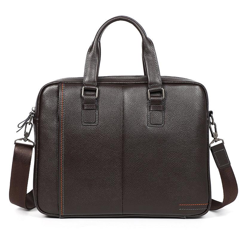 Leather leather handbag for men - melvincucci