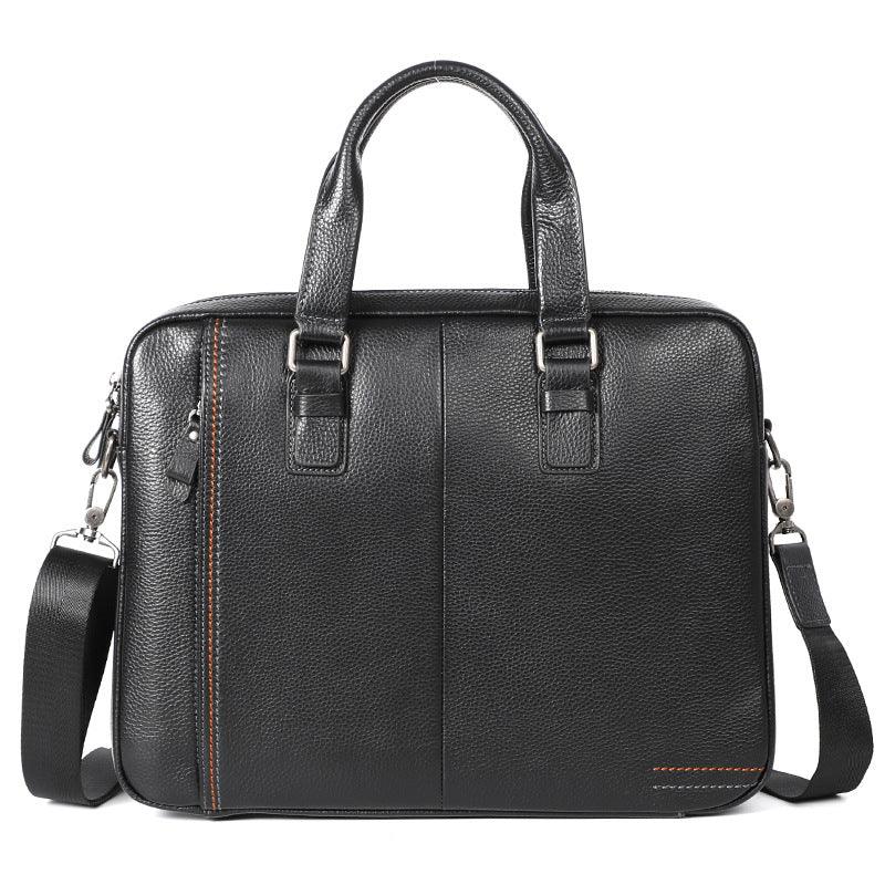 Leather leather handbag for men - melvincucci