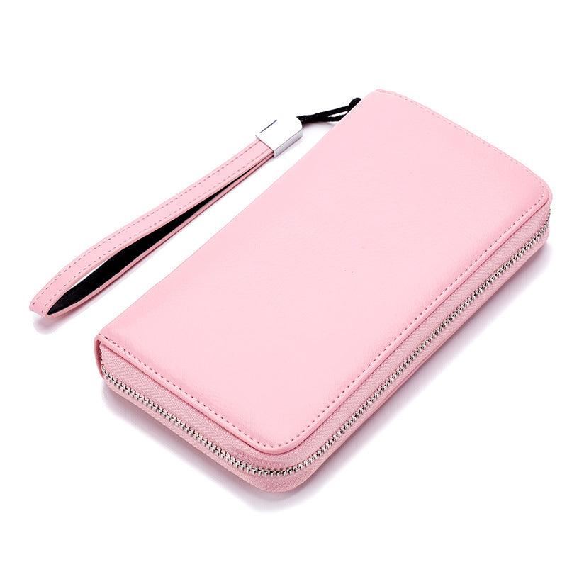 Leather Long Wallet Leather Wallet Men Clutch Bag Zipper Clutch Bag - melvincucci