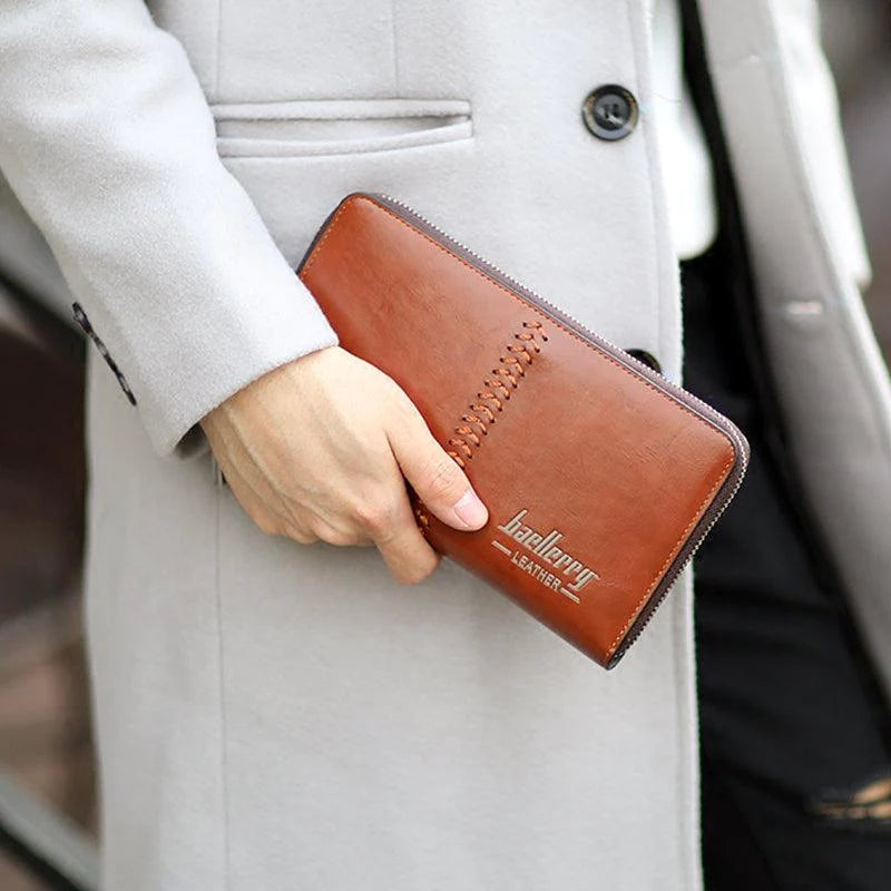 Leather Men's Clutch Bag Multifunctional Wallet Men - melvincucci