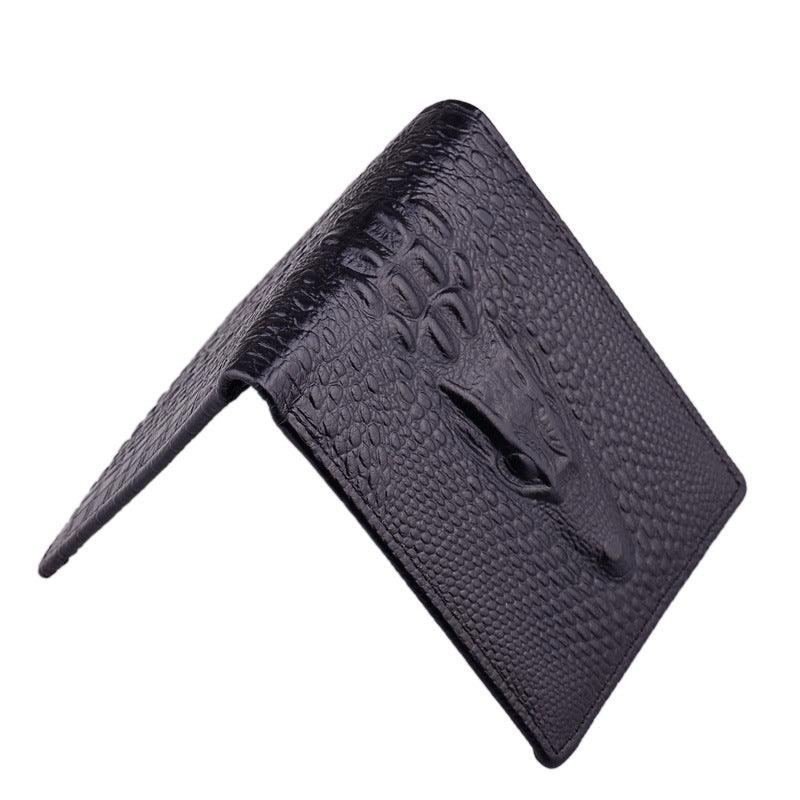 Leather Men'S Short Wallet  Head Money Clip Wallet Goods - melvincucci
