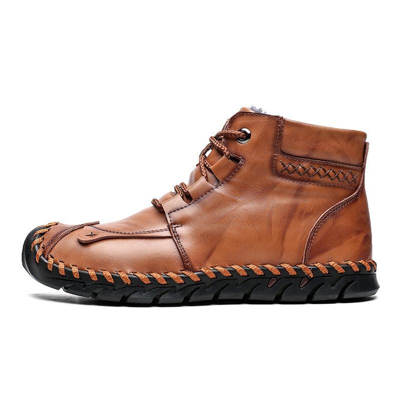Leather shoes leather men casual shoes - melvincucci