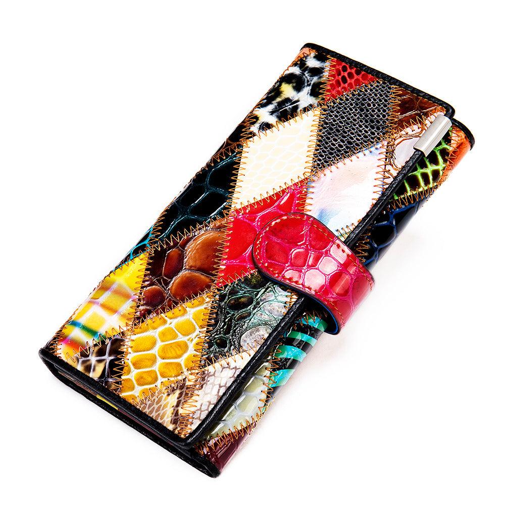 Leather Wallet Women's Large-Capacity Long Wallet - melvincucci