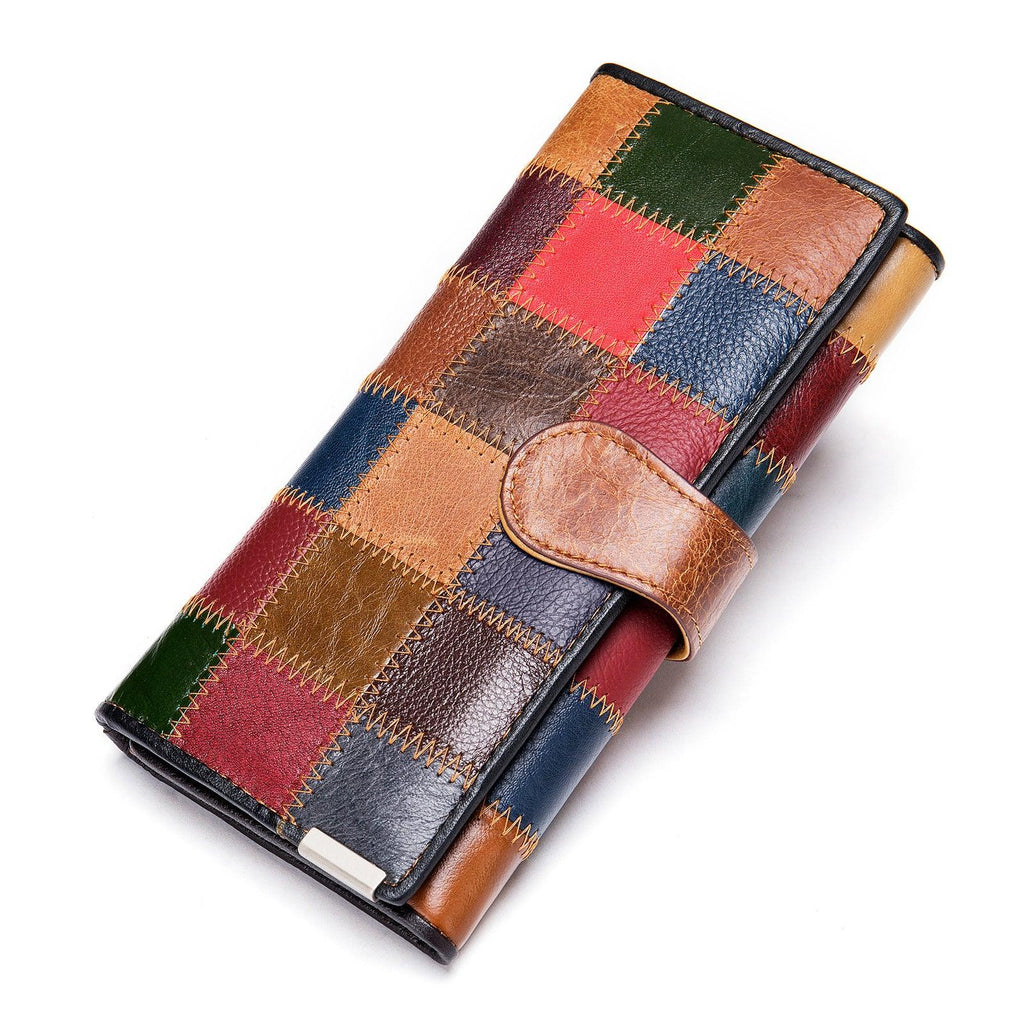 Leather Wallet Women's Large-Capacity Long Wallet - melvincucci
