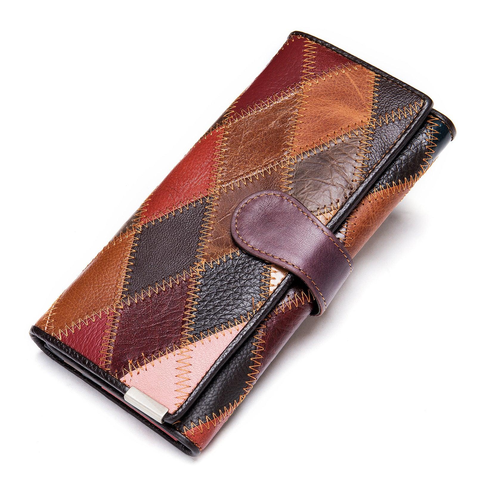 Leather Wallet Women's Large-Capacity Long Wallet - melvincucci
