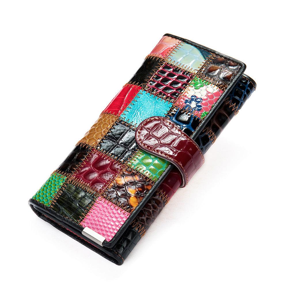Leather Wallet Women's Large-Capacity Long Wallet - melvincucci