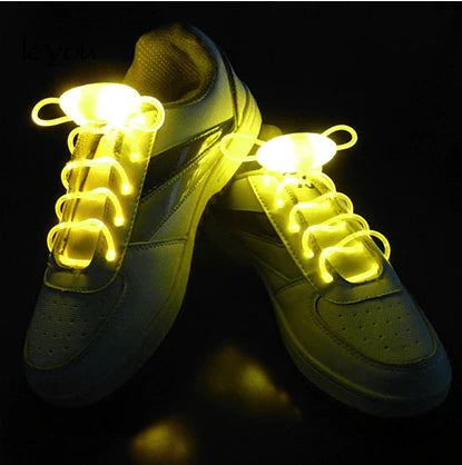 Led Sport Shoe Laces Glow Shoe Strings Round Flash Light Shoelaces - melvincucci