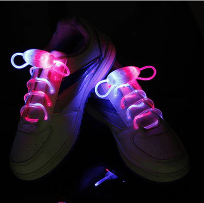 Led Sport Shoe Laces Glow Shoe Strings Round Flash Light Shoelaces - melvincucci