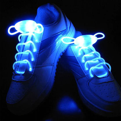 Led Sport Shoe Laces Glow Shoe Strings Round Flash Light Shoelaces - melvincucci