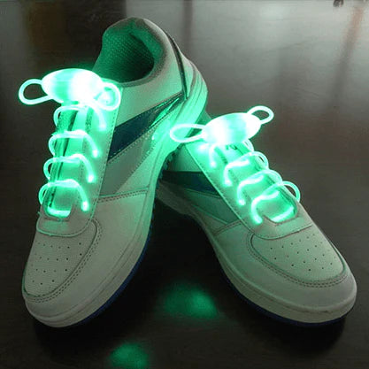 Led Sport Shoe Laces Glow Shoe Strings Round Flash Light Shoelaces - melvincucci