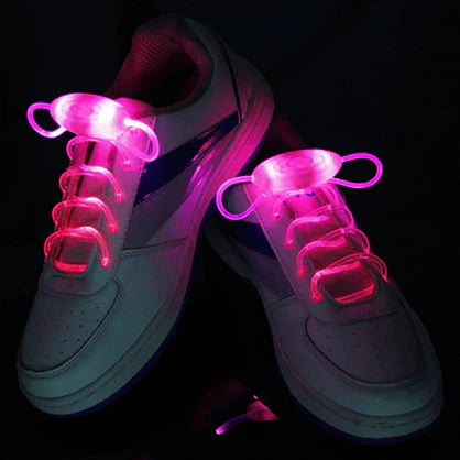 Led Sport Shoe Laces Glow Shoe Strings Round Flash Light Shoelaces - melvincucci
