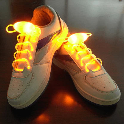 Led Sport Shoe Laces Glow Shoe Strings Round Flash Light Shoelaces - melvincucci
