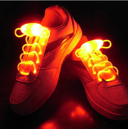 Led Sport Shoe Laces Glow Shoe Strings Round Flash Light Shoelaces - melvincucci