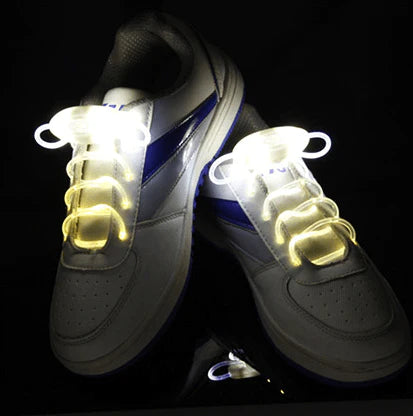 Led Sport Shoe Laces Glow Shoe Strings Round Flash Light Shoelaces - melvincucci
