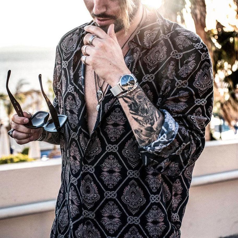 Leopard chain print shirt - melvincucci