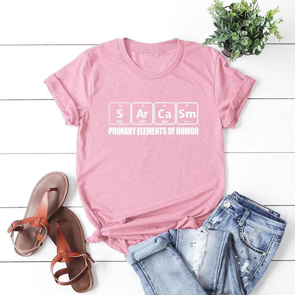 Letter cartoon short sleeve women T-shirt - melvincucci