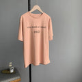 Letter printed T-shirt women white - melvincucci