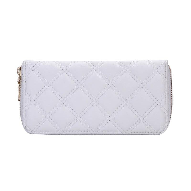 Lingge Designer Long Wallets Women Clutch Wallet Female Long Large Card Purse Ladies Handbag - melvincucci