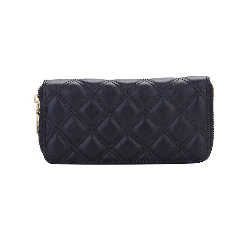 Lingge Designer Long Wallets Women Clutch Wallet Female Long Large Card Purse Ladies Handbag - melvincucci