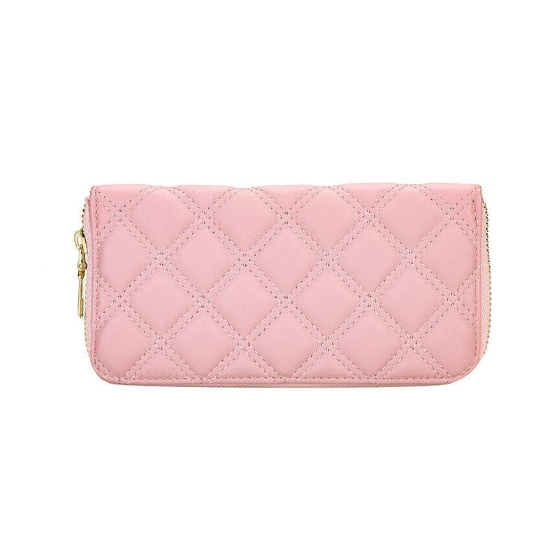 Lingge Designer Long Wallets Women Clutch Wallet Female Long Large Card Purse Ladies Handbag - melvincucci