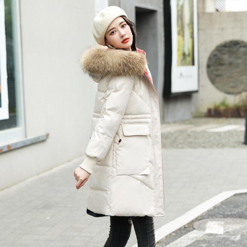 Long Hooded Down Jacket Women - melvincucci